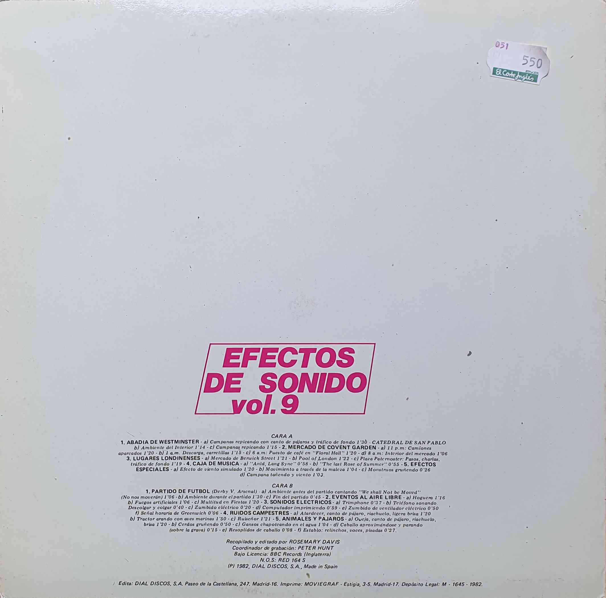 Picture of 51.0114 Musica & efectos para cine amateur Vol.10 by artist Various from the BBC records and Tapes library